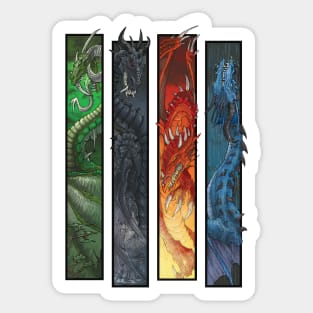 Elemental Dragons Sticker